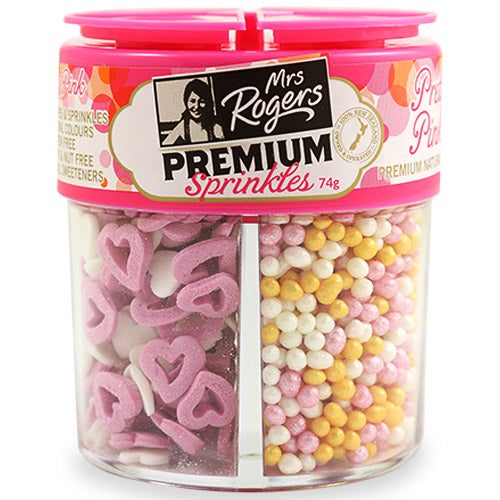 Mrs Rogers Premium Pretty Pink Sprinkles 74g