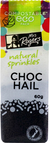 Mrs Rogers Natural Choco Hail Sprinkles 60g