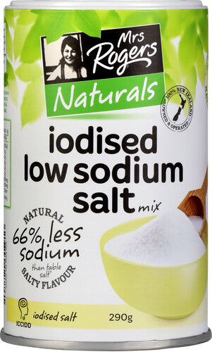 Mrs Rogers Iodised Low Sodium Salt Mix Canister