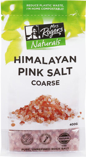 Mrs Rogers Himalayan Pink Salt Coarse 400g Bag