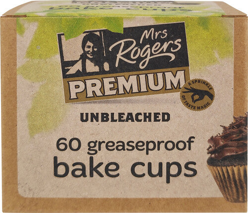 Mrs Rogers Premium Bakecups Unbleached 60