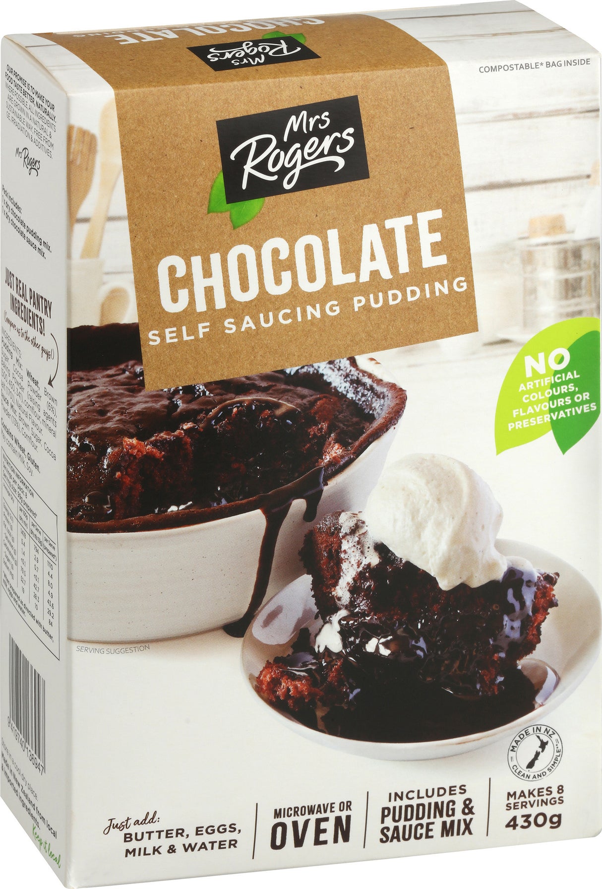 Mrs Rogers Chocolate Self Saucing Pudding Mix 430g