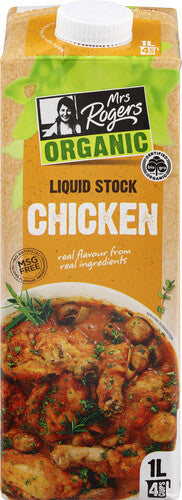 Mrs Rogers Organic Chicken Liquid Stock 1l