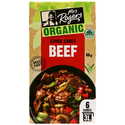 Mrs Rogers Organic Beef Stock Cubes 66g