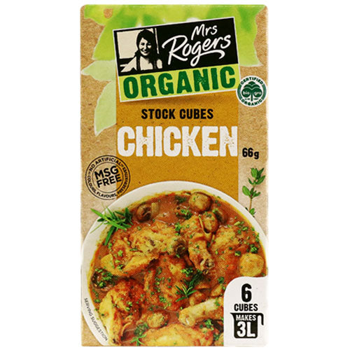 Mrs Rogers Organic Chicken Stock Cubes 66g