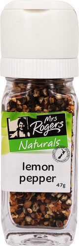 Mrs Rogers Naturals Lemon Pepper Grinder 47g