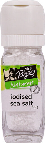 Mrs Rogers Naturals Iodised Sea Salt Grinder 100g