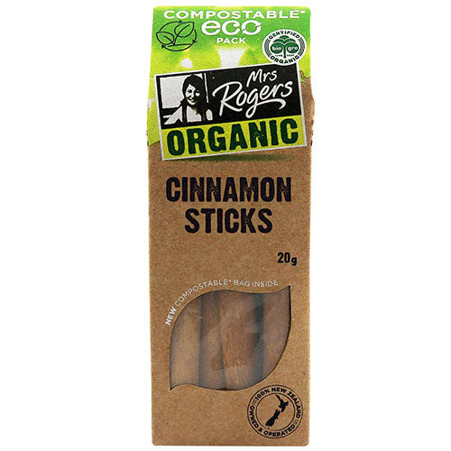 Mrs Rogers ECO Organic Cinnamon Sticks - Cassia 20g