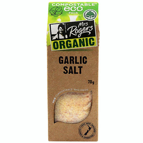 Mrs Rogers ECO Organic Garlic Salt 70g