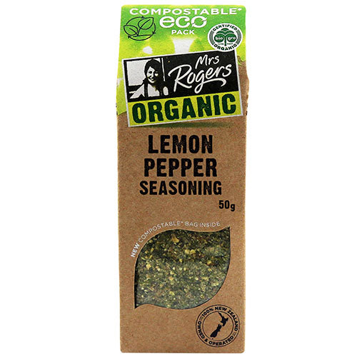 Mrs Rogers ECO Organic Lemon Pepper Seasoning 50g