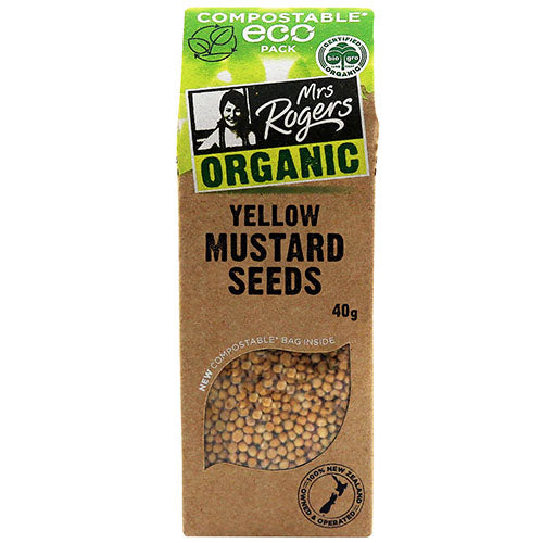 Mrs Rogers ECO Organic Yellow Mustard Seeds 40g