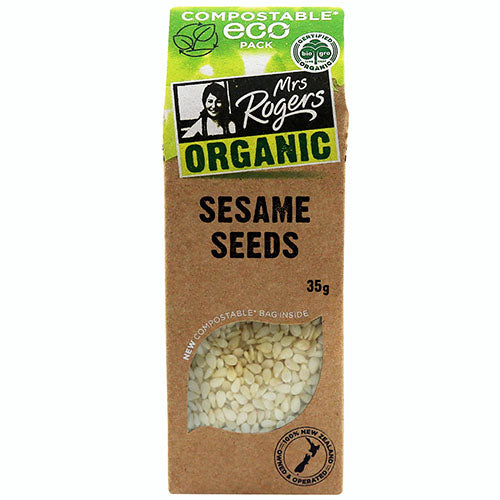 Mrs Rogers ECO Organic White Sesame Seeds 35g