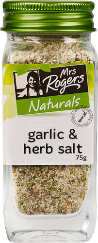 Mrs Rogers Naturals Garlic & Herb Salt Shaker 75g