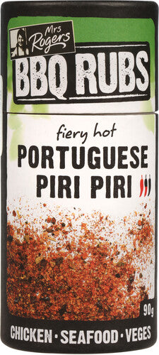 Mrs Rogers BBQ Rub Portuguese Piri Piri Canister 90g
