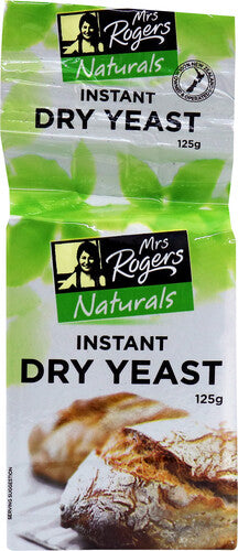 Mrs Rogers Naturals Instant Dry Yeast Block 125g