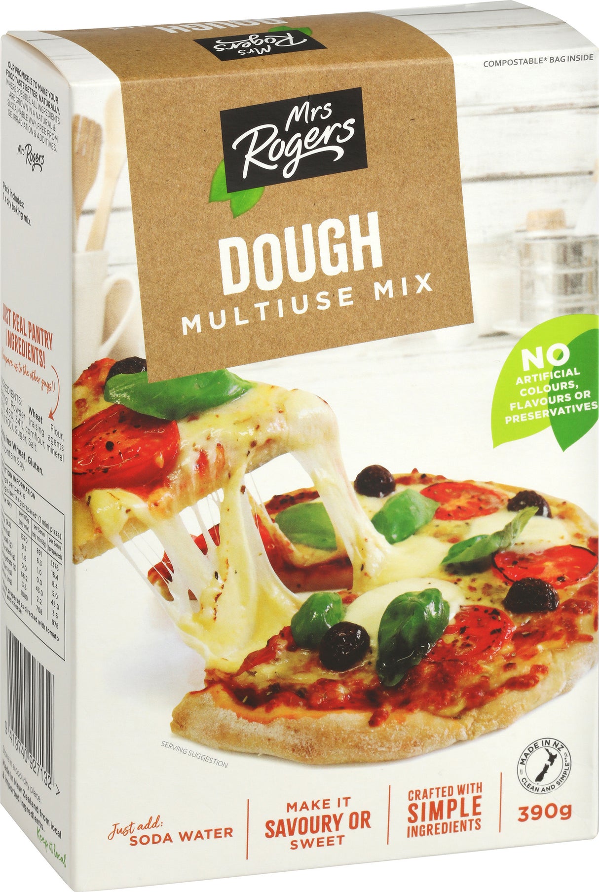 Mrs Rogers Bases Dough Baking Mix 390g