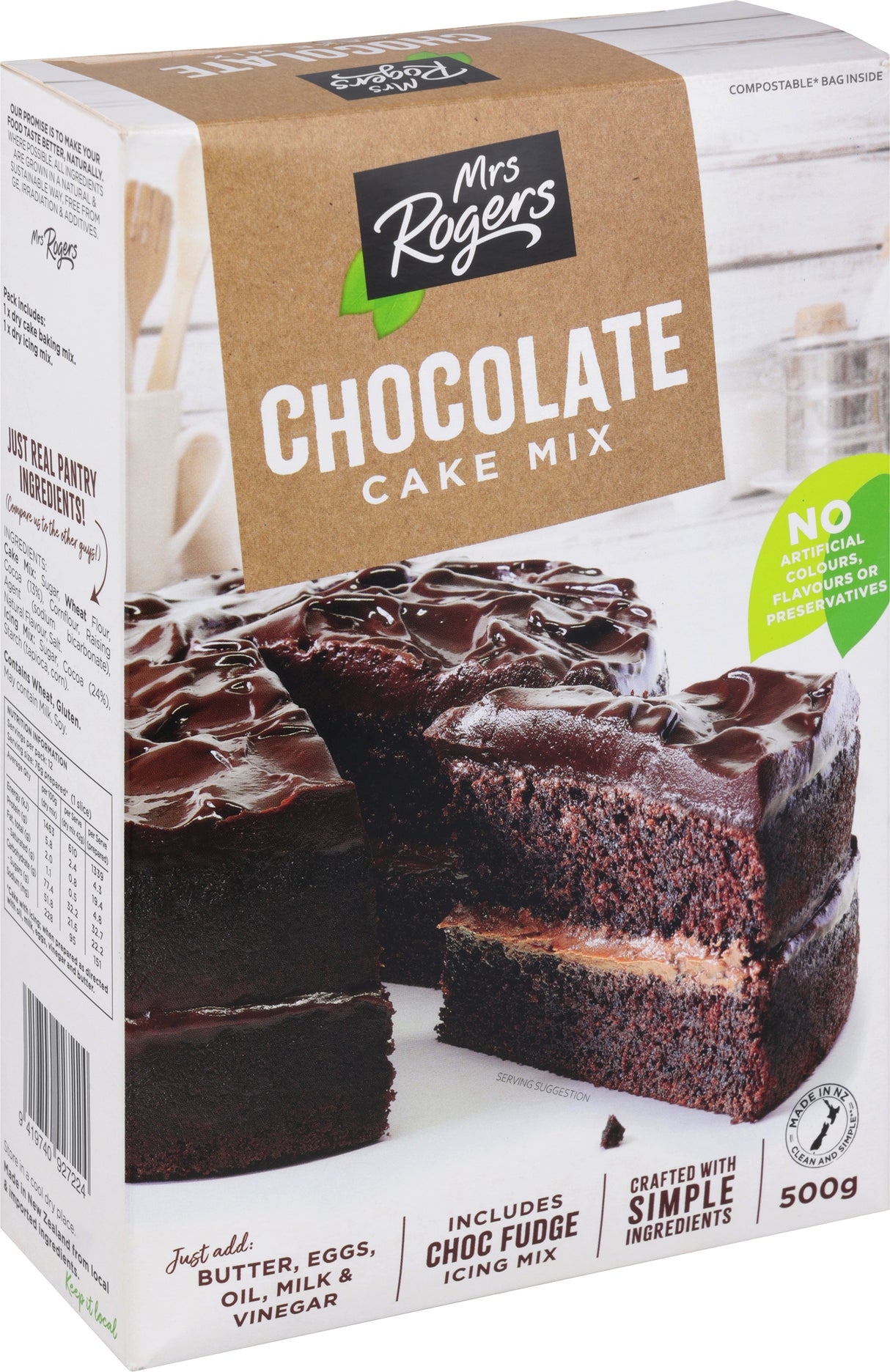 Mrs Rogers Chocolate Cake Baking Mix 500g