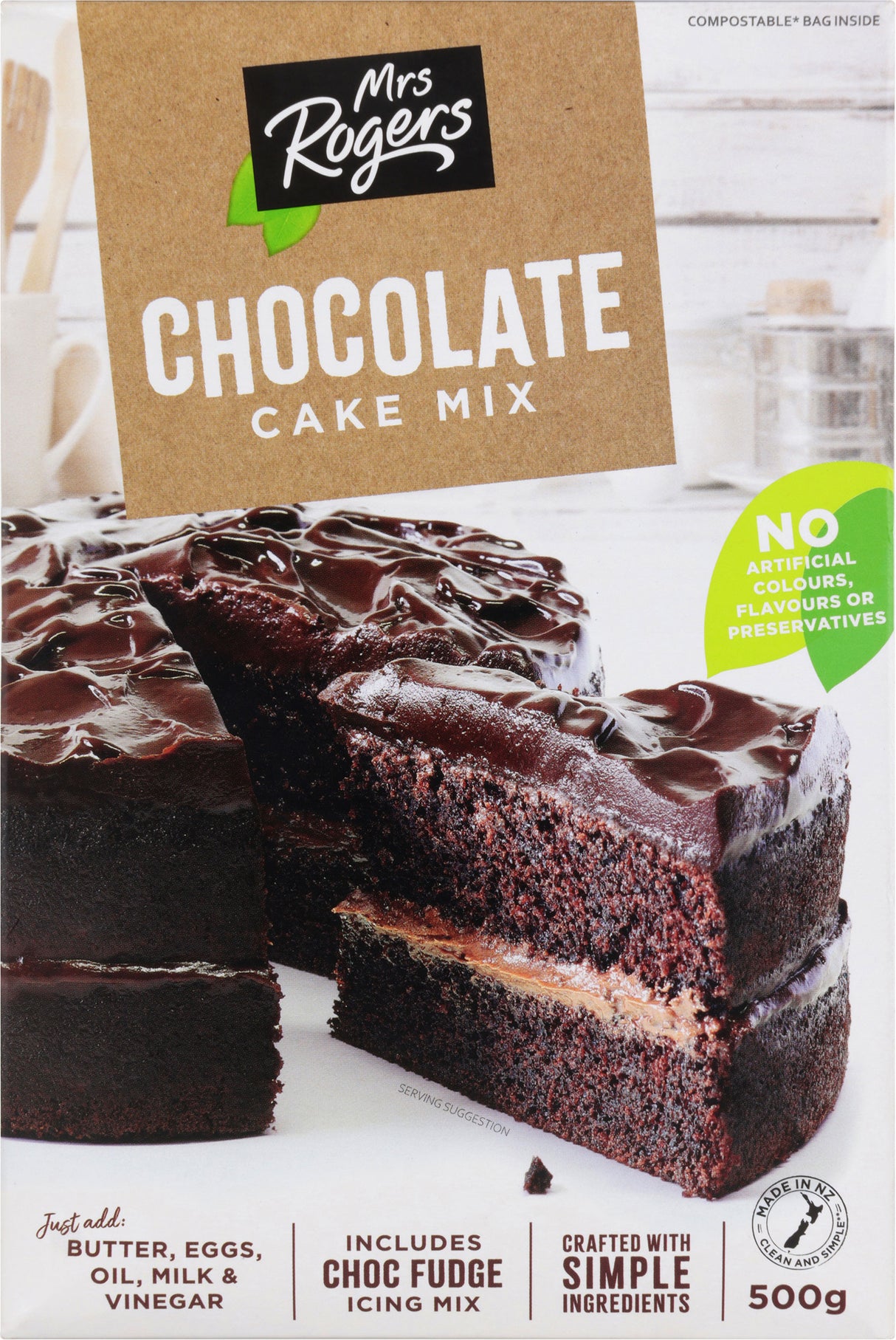 Mrs Rogers Chocolate Cake Baking Mix 500g