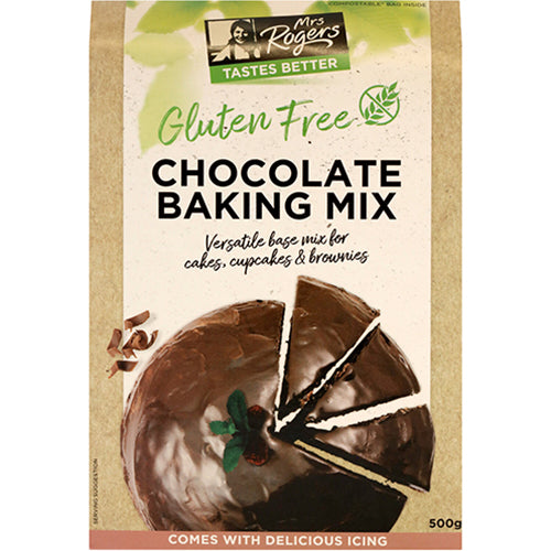 Mrs Rogers Bases Gluten Free Chocolate Baking Mix 500g
