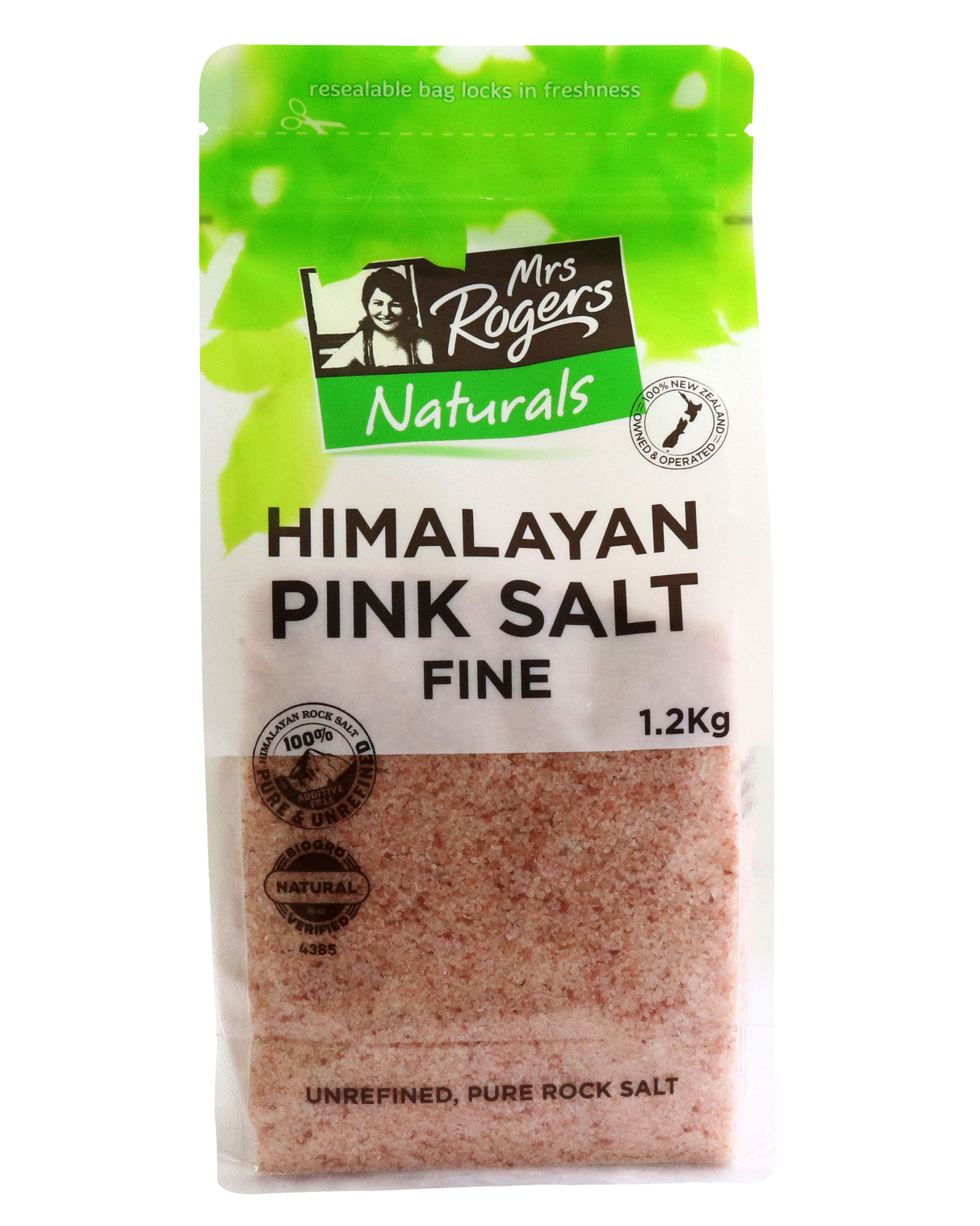 Mrs Rogers Himalayan Pink Salt Fine 1.2kg Bag
