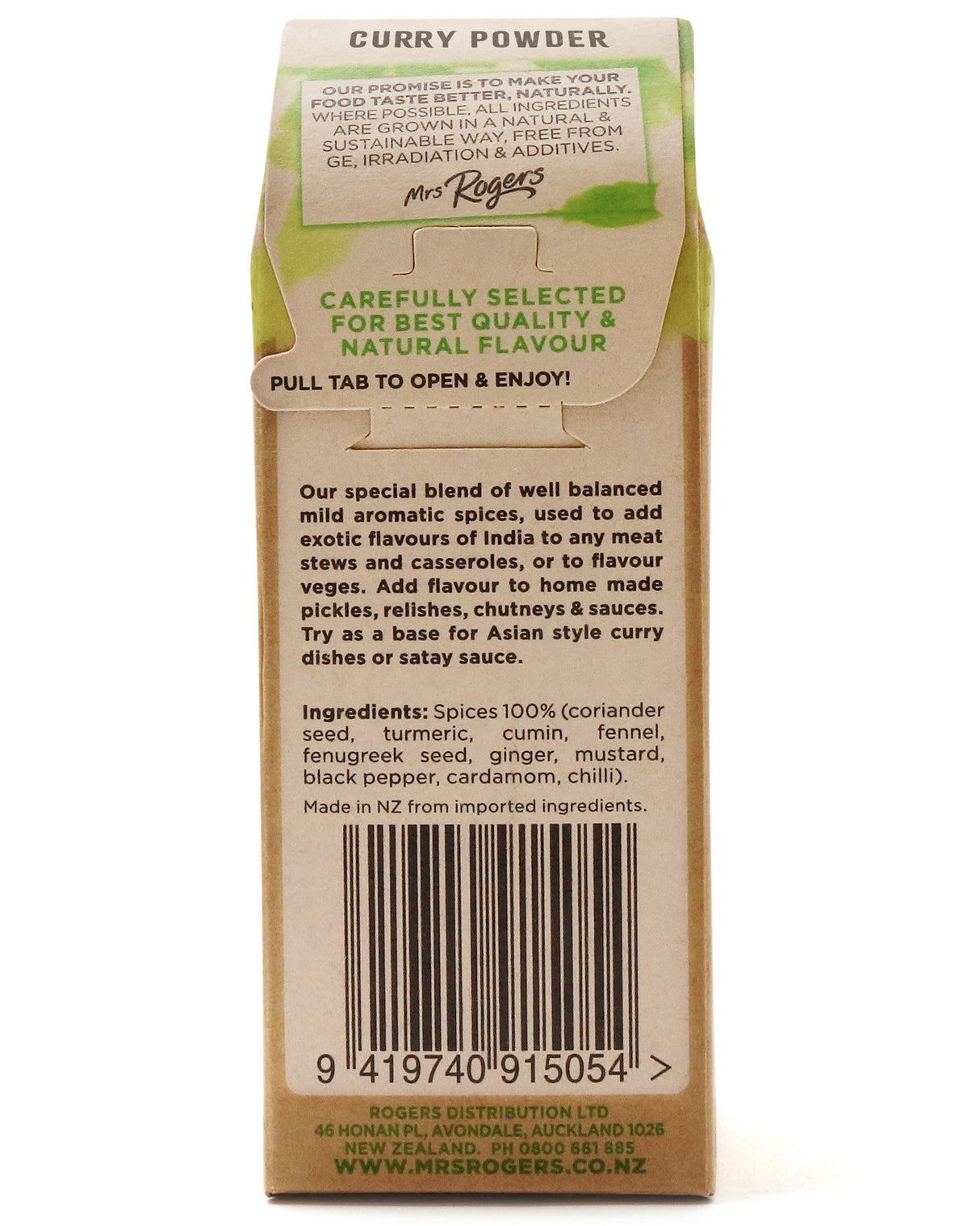 Mrs Rogers ECO Naturals Curry Powder 40g
