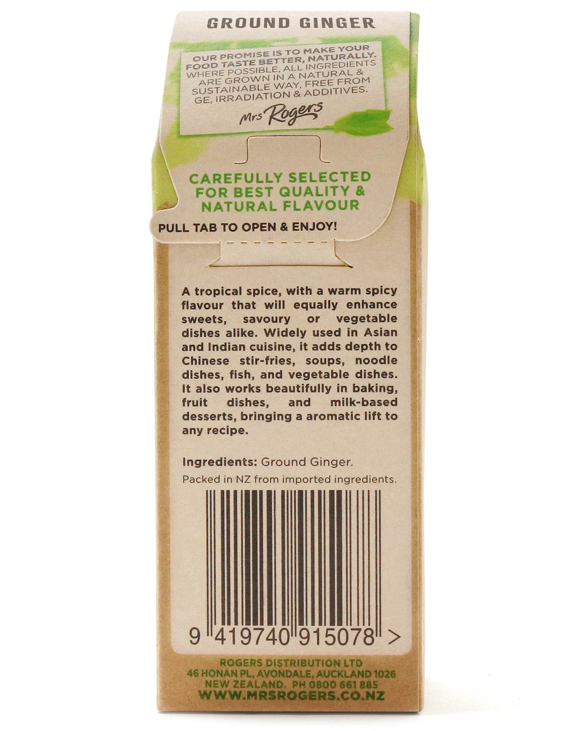 Mrs Rogers ECO Naturals Ground Ginger 30g