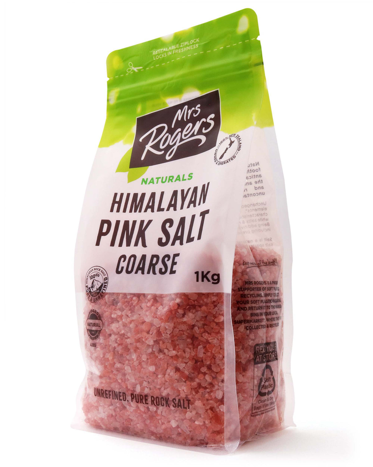 Mrs Rogers Himalayan Pink Salt Coarse 1kg Bag