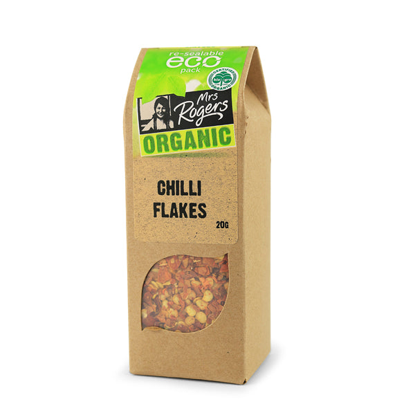 Mrs Rogers ECO Organic Chilli Flakes 20g