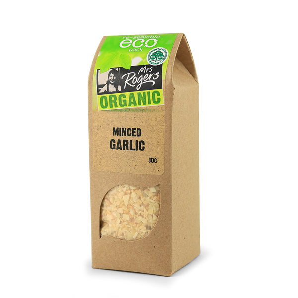 Mrs Rogers ECO Organic Minced Garlic 30g