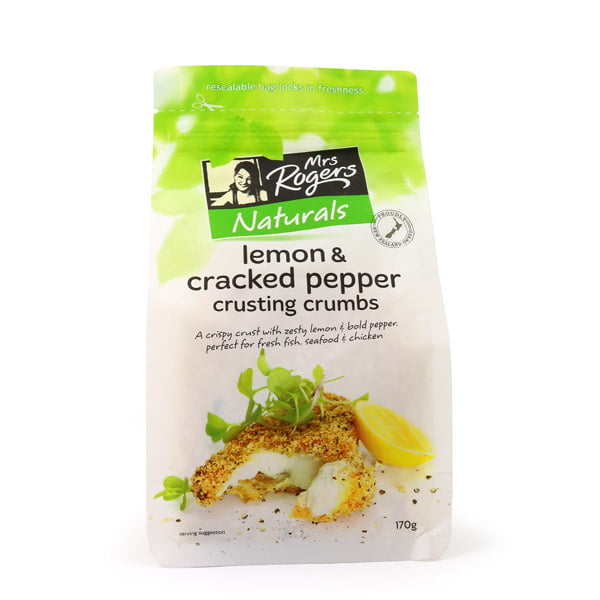 Mrs Rogers Naturals Lemon & Cracked Pepper Crusting Crumb 170g