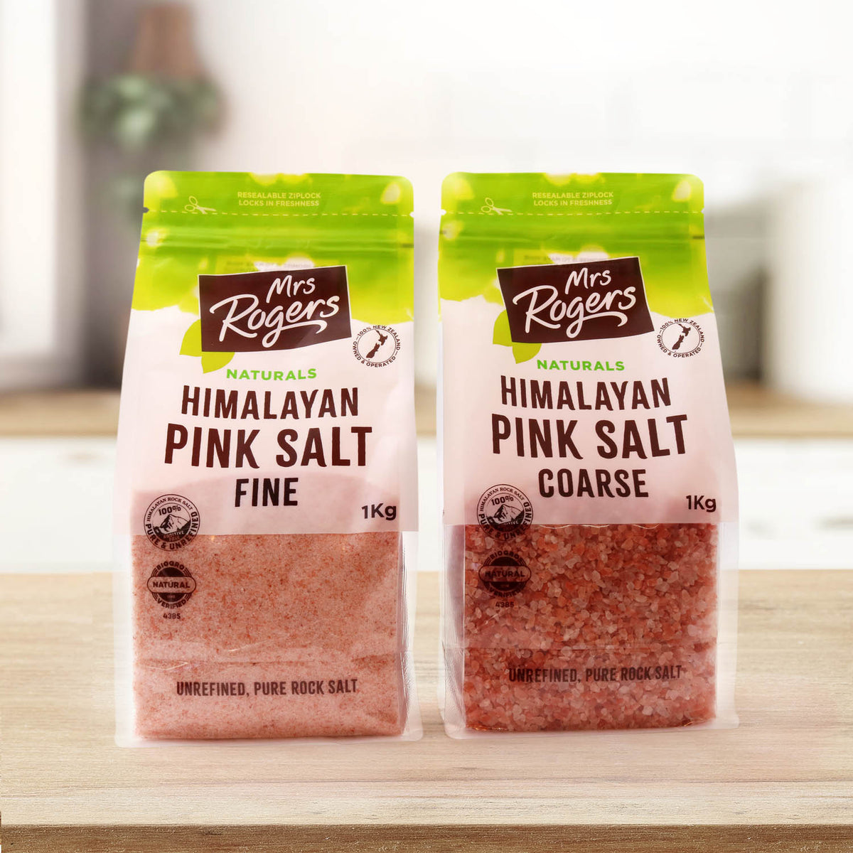 Mrs Rogers Himalayan Pink Salt Coarse 1kg Bag