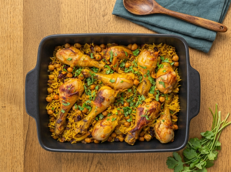Turmeric Chicken Rice Bake