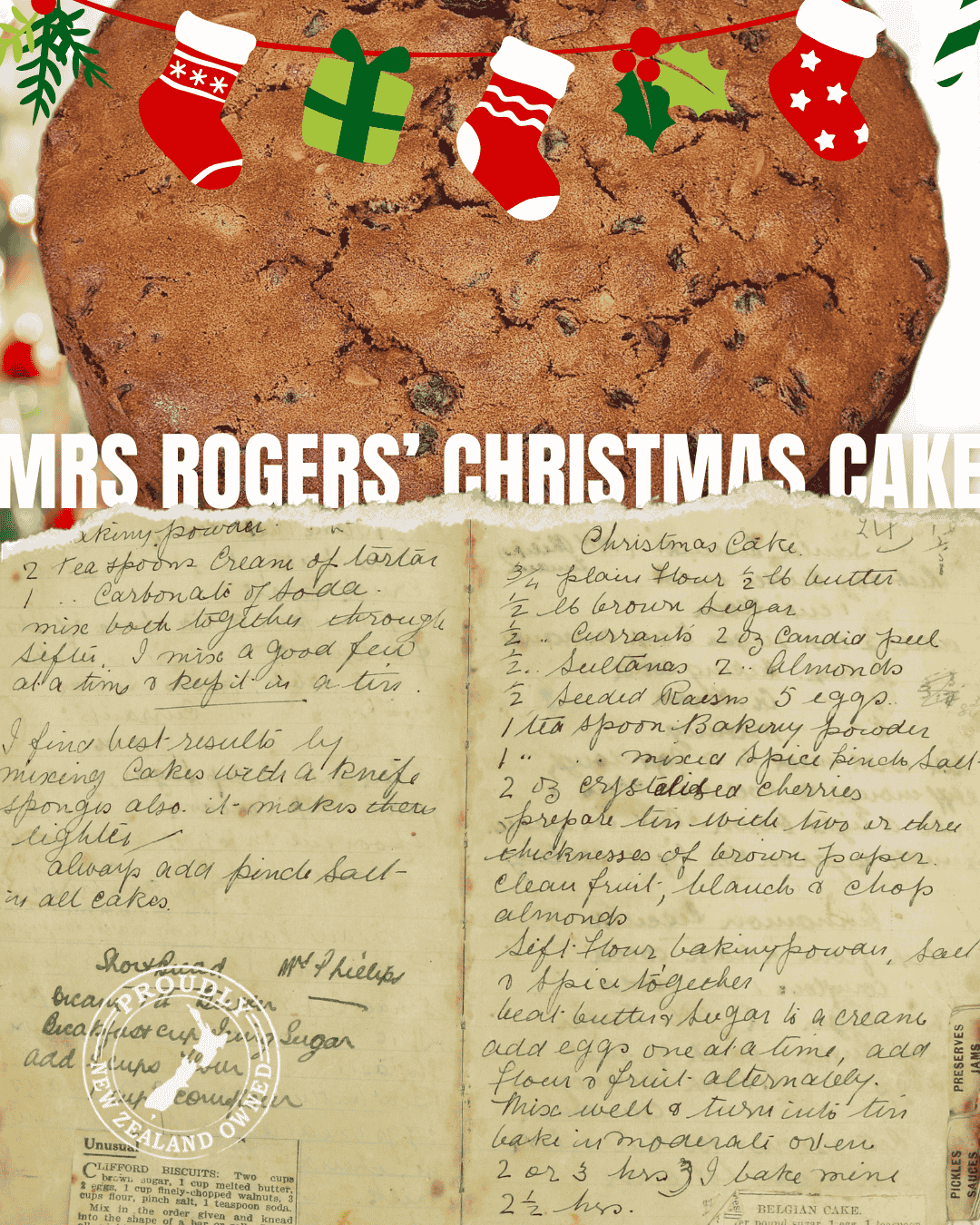 Mrs Rogers' Christmas Cake