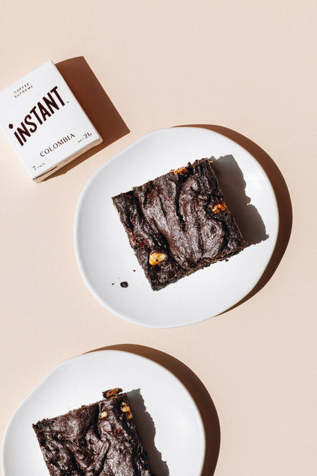 Coffee and Walnut Brownie