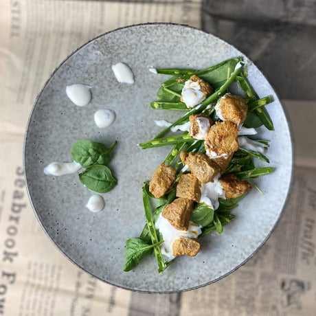 BBQ Tandoori Lamb with Bean and Coconut Salad