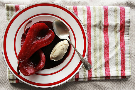 Mulled Wine Poached Pears