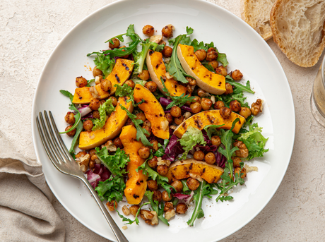 Spiced Roast Pumpkin & Chickpea Bowls