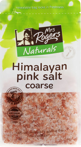 Mrs Rogers Himalayan Pink Salt Coarse 1kg Bag
