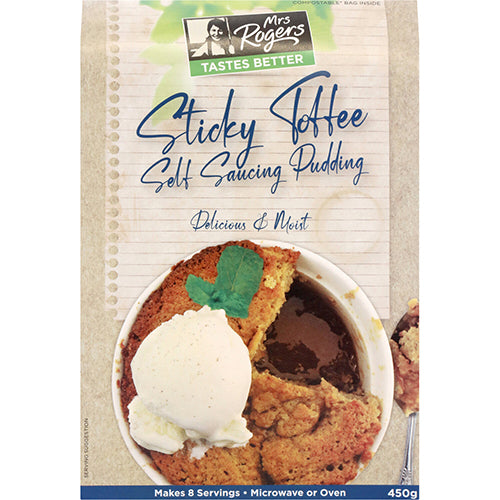 Mrs Rogers Sticky Toffee Self Saucing Pudding Mix 450g