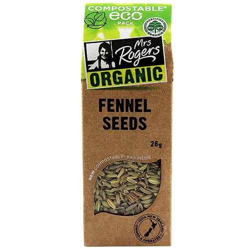 Mrs Rogers ECO Organic Fennel Seeds 26g