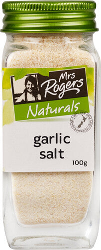 Mrs Rogers Naturals Garlic Salt Shaker 100g