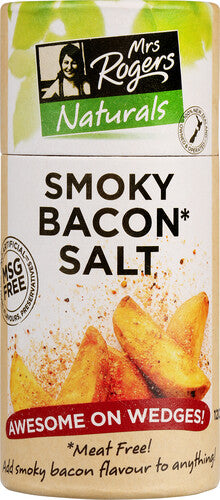 Mrs Rogers Naturals Smoky Bacon Salt Canister 120g