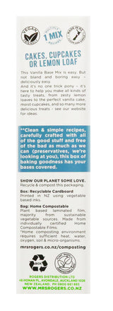 Mrs Rogers Vanilla Cake Baking Mix 500g