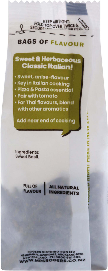 Mrs Rogers Bags Of Flavour Basil 10g