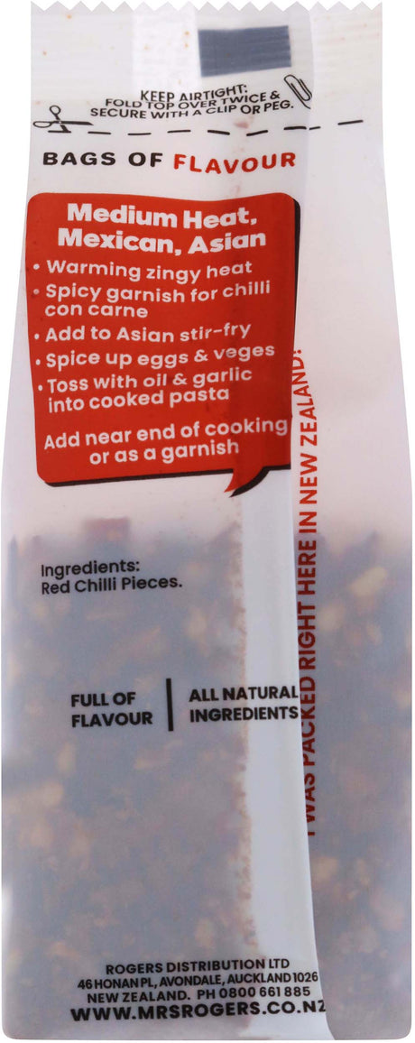 Mrs Rogers Bags Of Flavour Chilli Flakes 20g