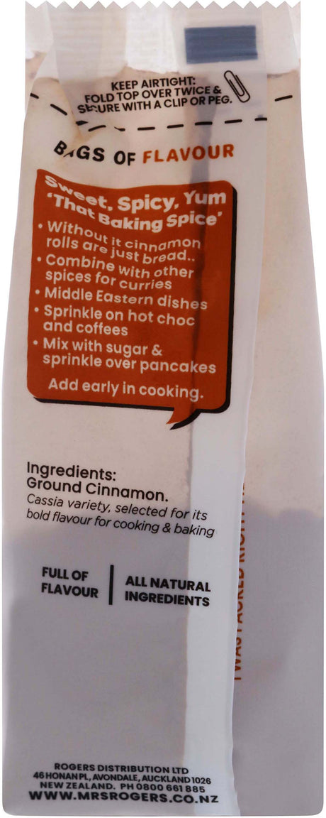Mrs Rogers Bags Of Flavour Ground Cinnamon 30g