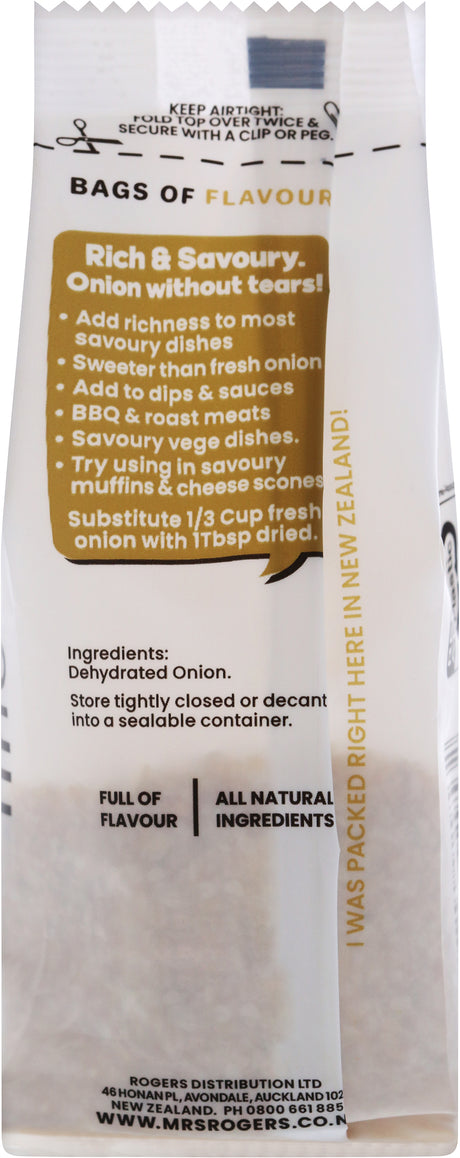 Mrs Rogers Bags Of Flavour Onion Fine 30g