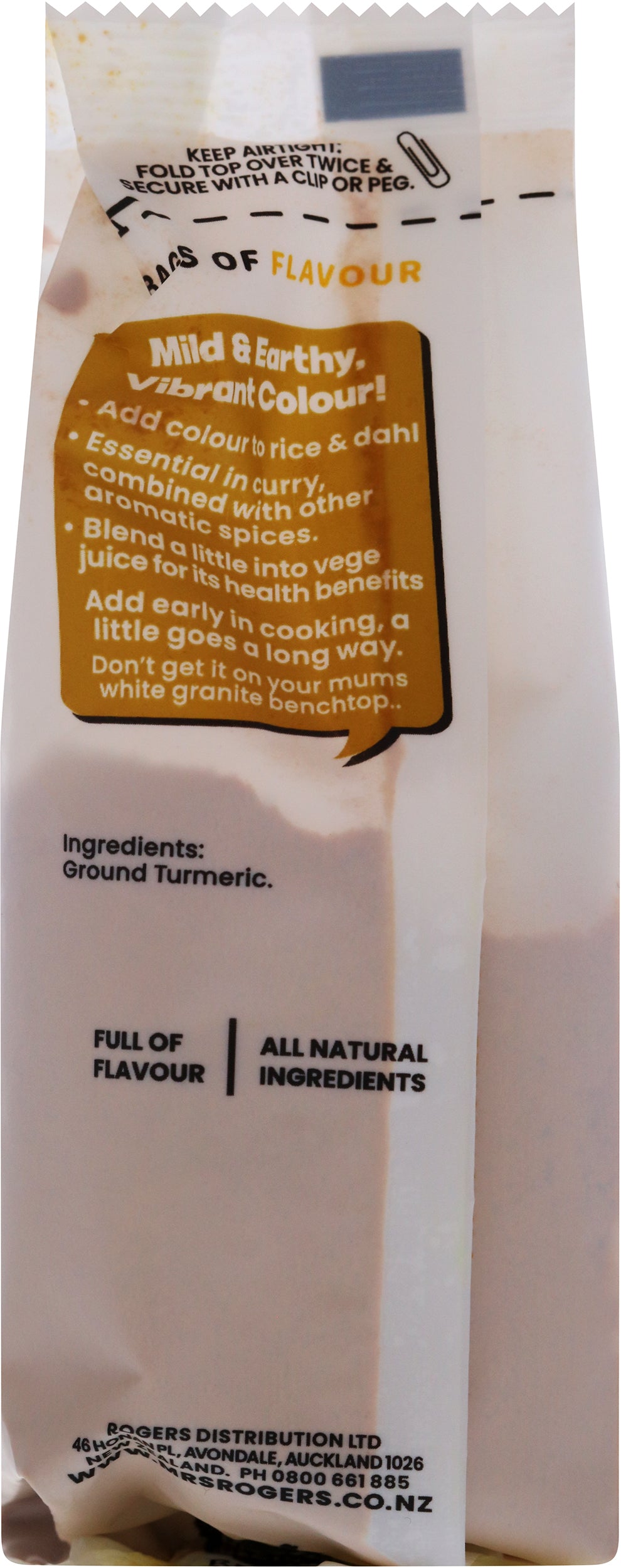 Mrs Rogers Bags of Flavour Turmeric 40g