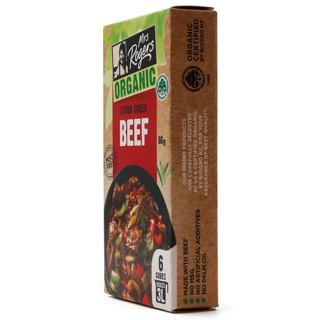 Mrs Rogers Organic Beef Stock Cubes 66g