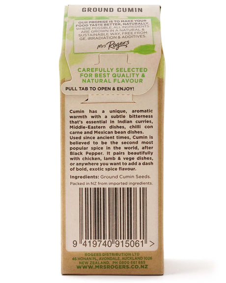 Mrs Rogers ECO Naturals Ground Cumin 40g